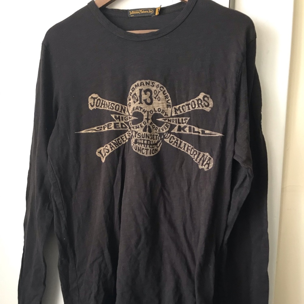 Johnson Motors Graphic Long Sleeve Shirt Large